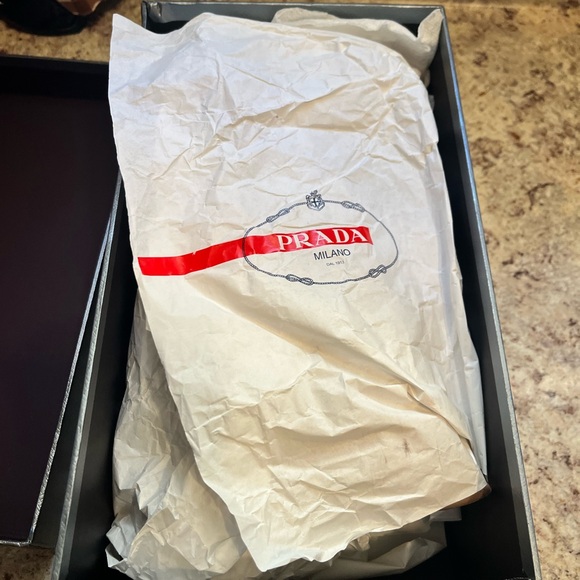 Prada Calzature Donna Vernice 5 Nudo Slip On Buckle Size 36 1/2 (6.5) - Picture 5 of 14